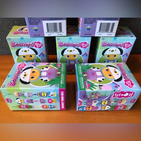 NEW Lot 7 ORB TOYS Scamps Vinyl Figure Keychain Funny Monster Doll Kawaii Toy - Picture 6 of 9